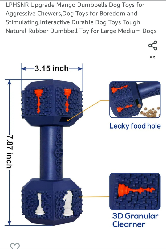 DOG TOYS FOR LARGE DOGS AGGRESSIVE CHEWERS image indicator(2)