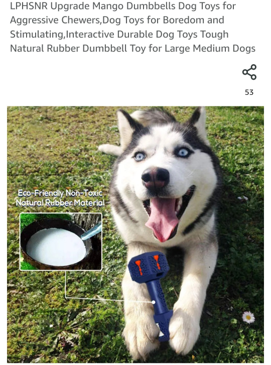 DOG TOYS FOR LARGE DOGS AGGRESSIVE CHEWERS image indicator(7)