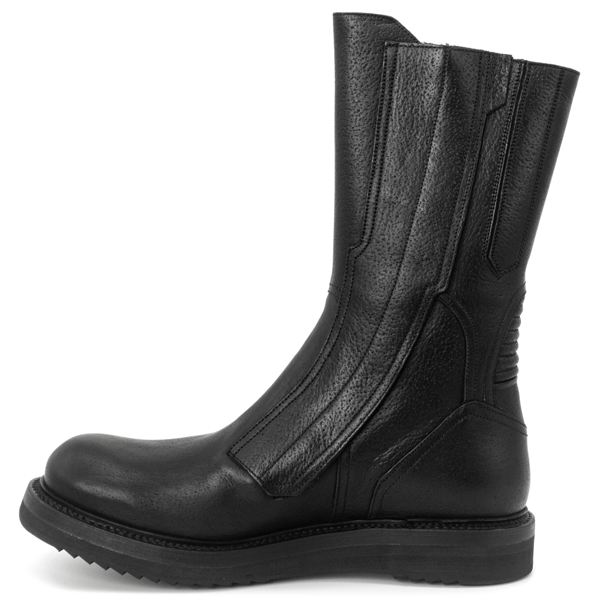 MOTOCROSS CREEPER LEATHER BOOTS IN BLACK - photo 2