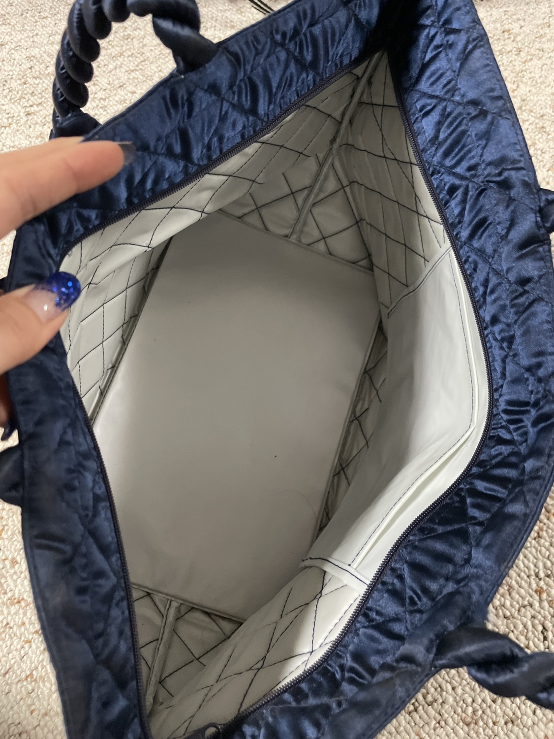 Naraya navy blue purse image indicator(5)