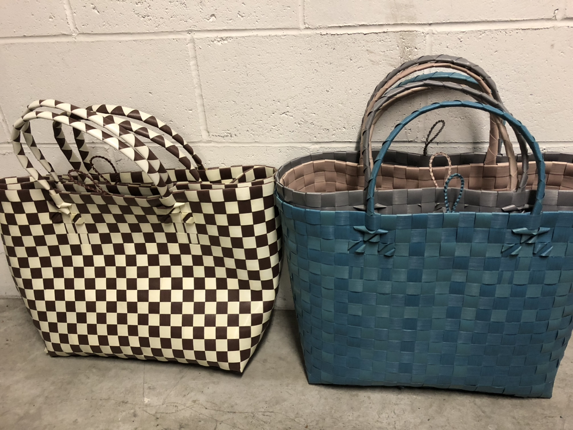 Recycled plastic woven baskets - photo 2