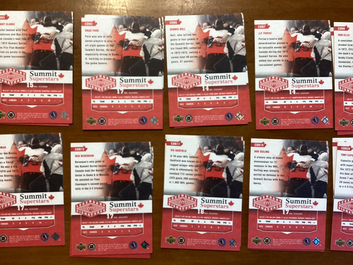 1972 SUMMIT SERIES UPPER DECK HOCKEY CARDS image indicator(8)