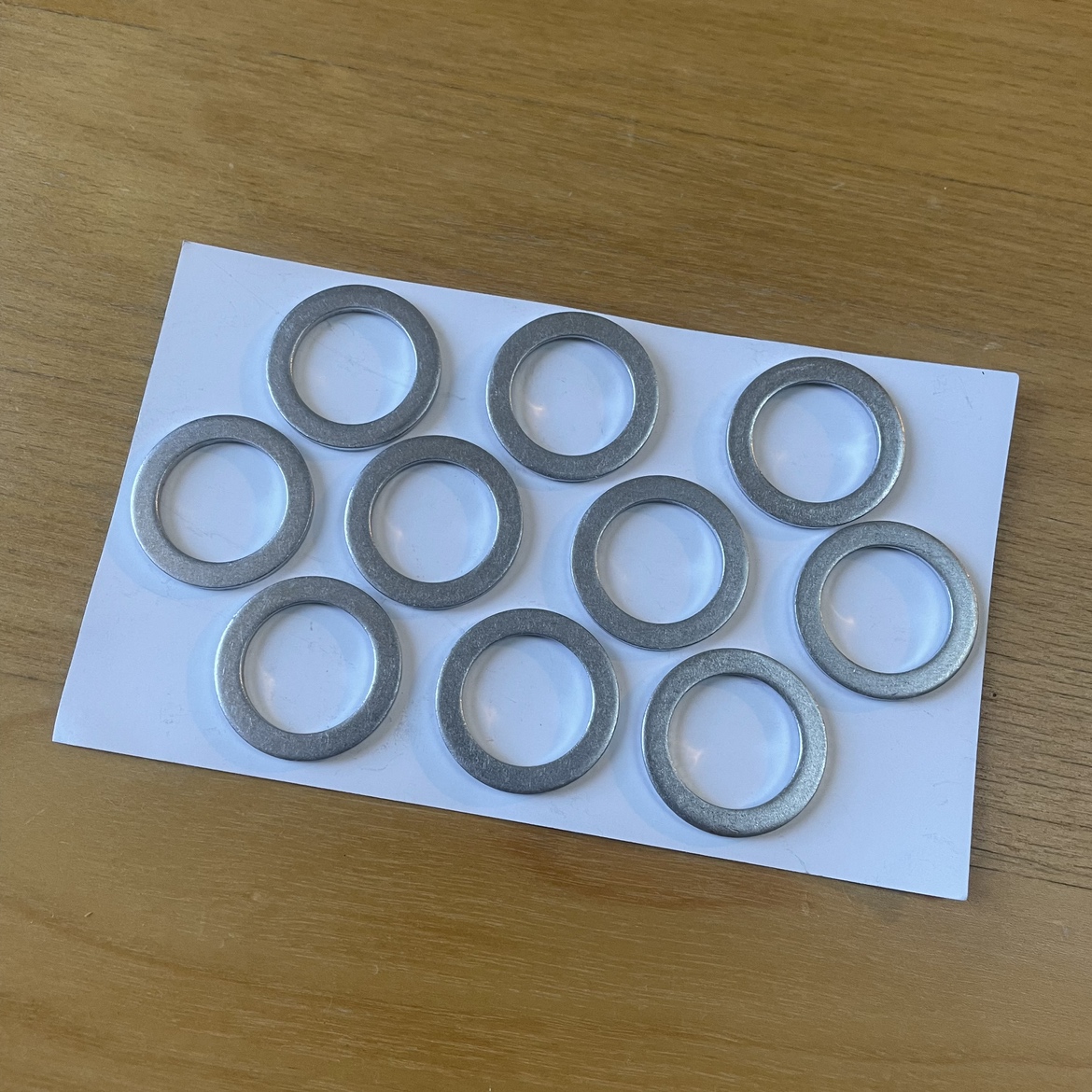 10 Aluminum Crush Washer Drain Plug Gasket 18mm Honda Acura💰 thumbnail