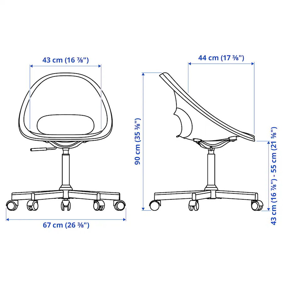 IKEA Office Chair (ELDBERGET / MALSKÄR) - photo 2