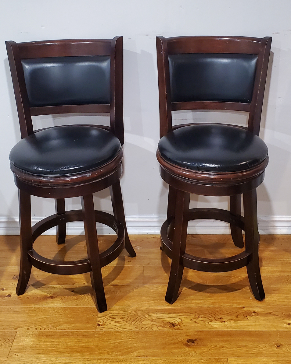 Wooden bar stools that rotate 🦃 thumbnail