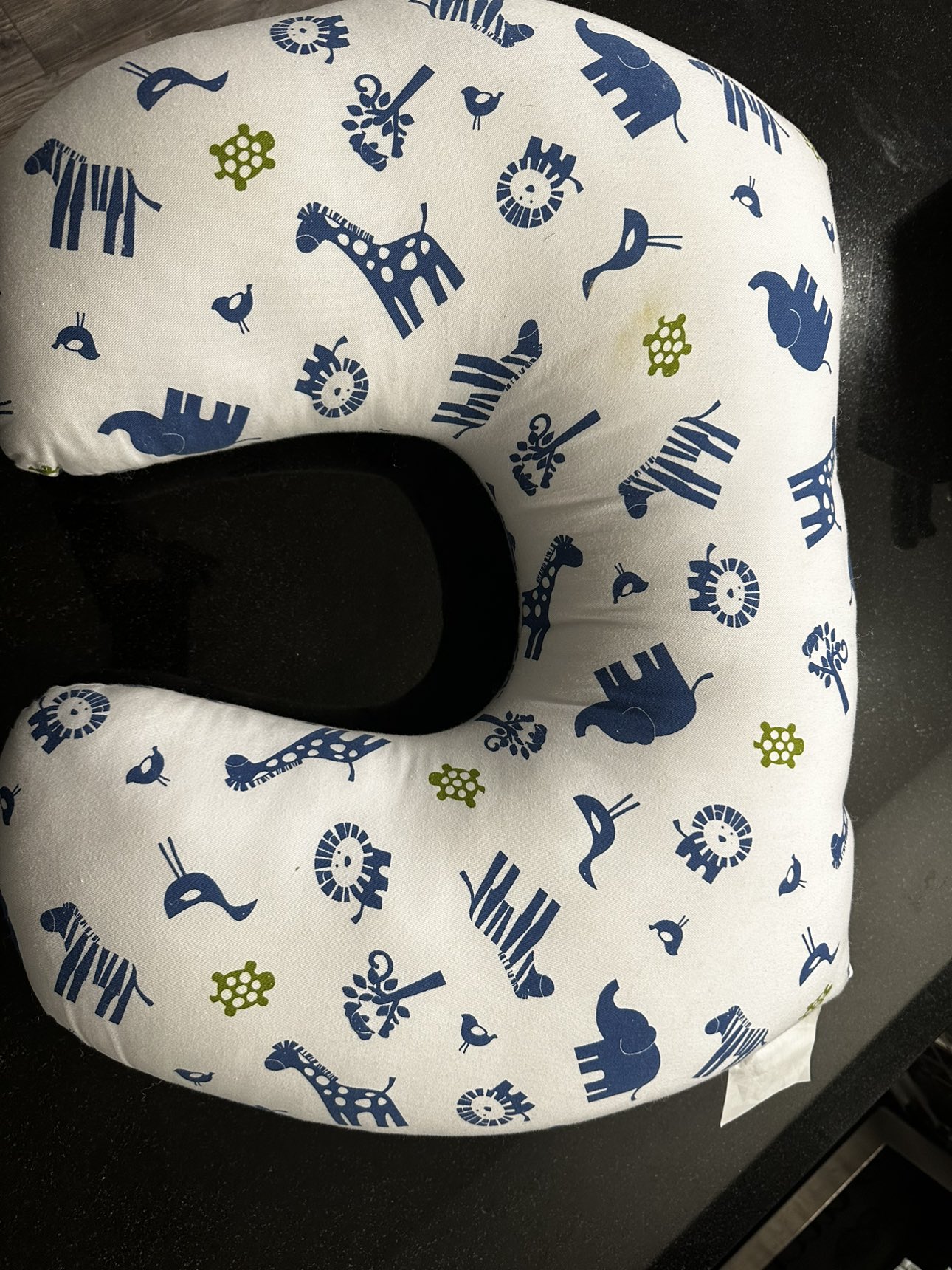 Jolly Jumper Baby Sitter Nursing Cushion - Blue/White Jungle image indicator(4)