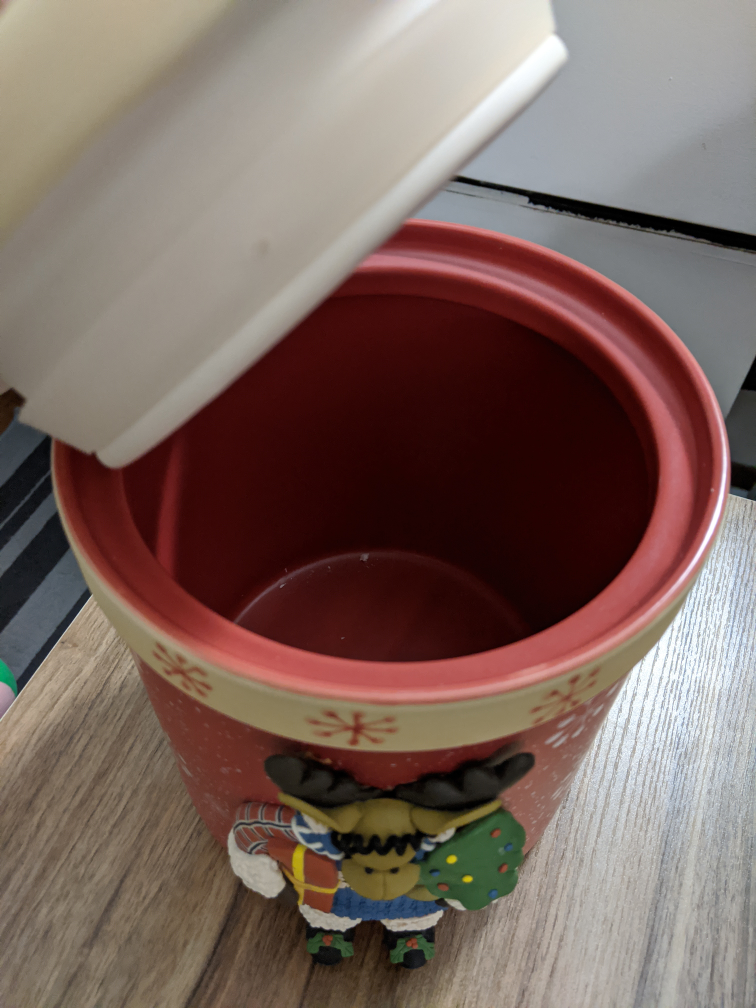 Large christmas ceramic cookie jar - photo 2