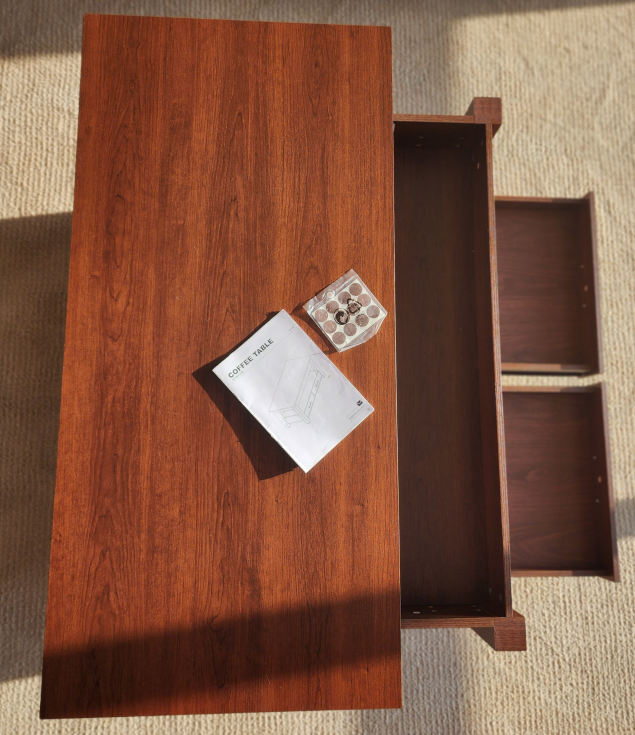 Lift Top Coffee Table with Drawers and Hidden Compartment - photo 4