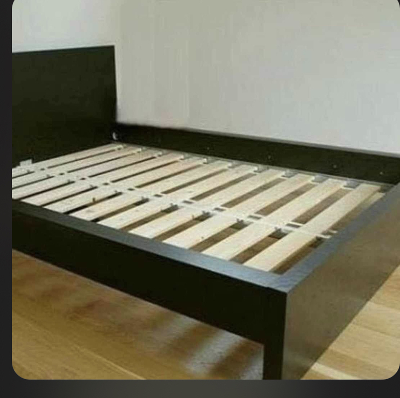 IKEA Malm Queen Size Bed Frame (Chestnut Brown)