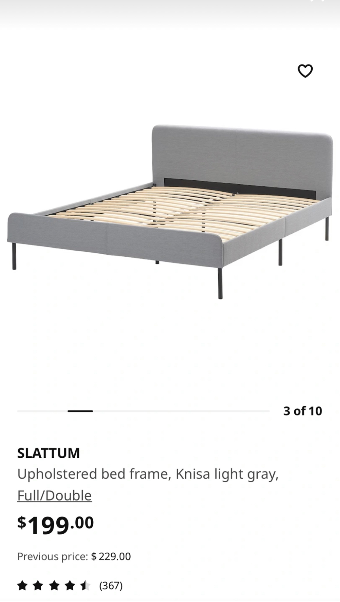 Used Full/Double bed frame