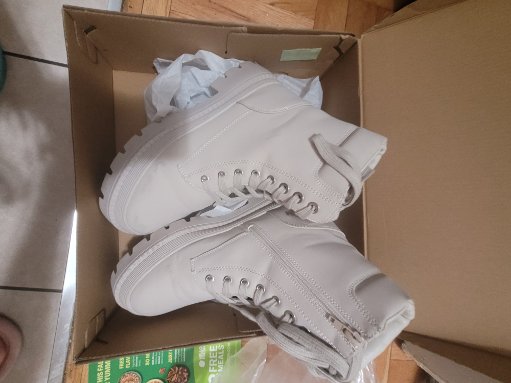 women's combat boots size 8.5 thumbnail