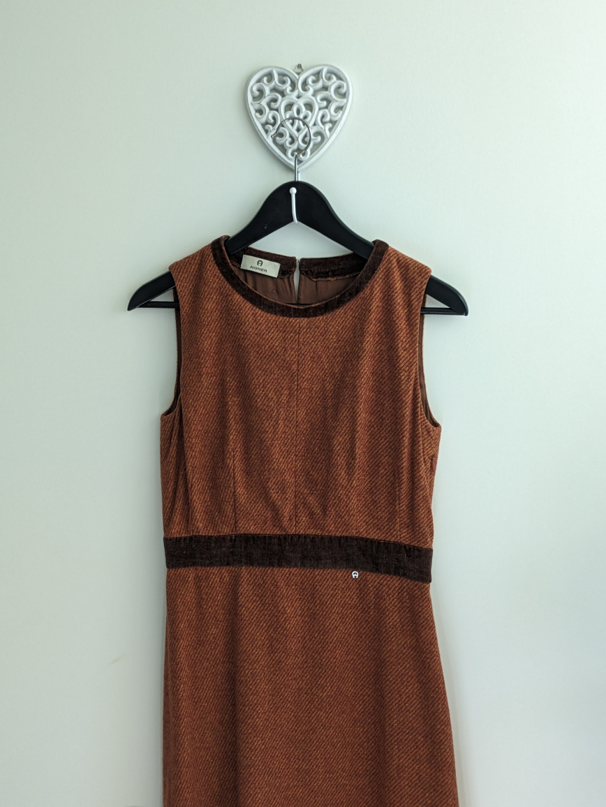 one of a kind  wool dress, made in Italy image indicator(2)