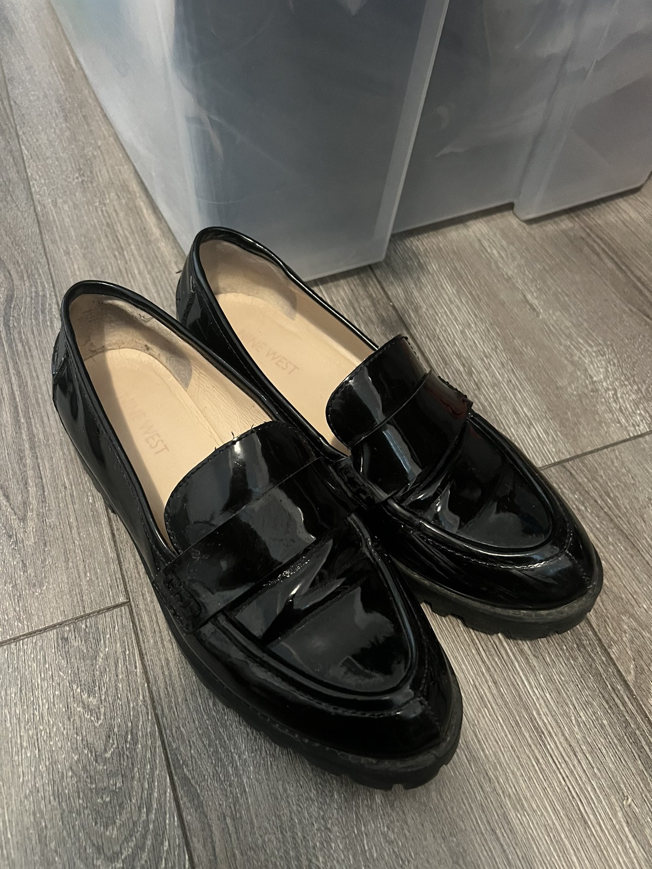 Nine West black patent leather shoes - photo 2