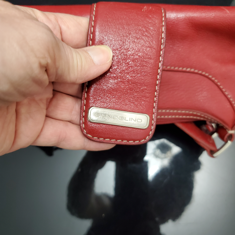💰Red leather women's bag - photo 3