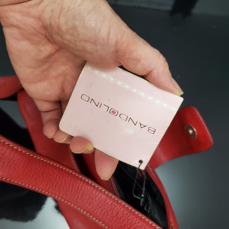 💰Red leather women's bag - photo 5