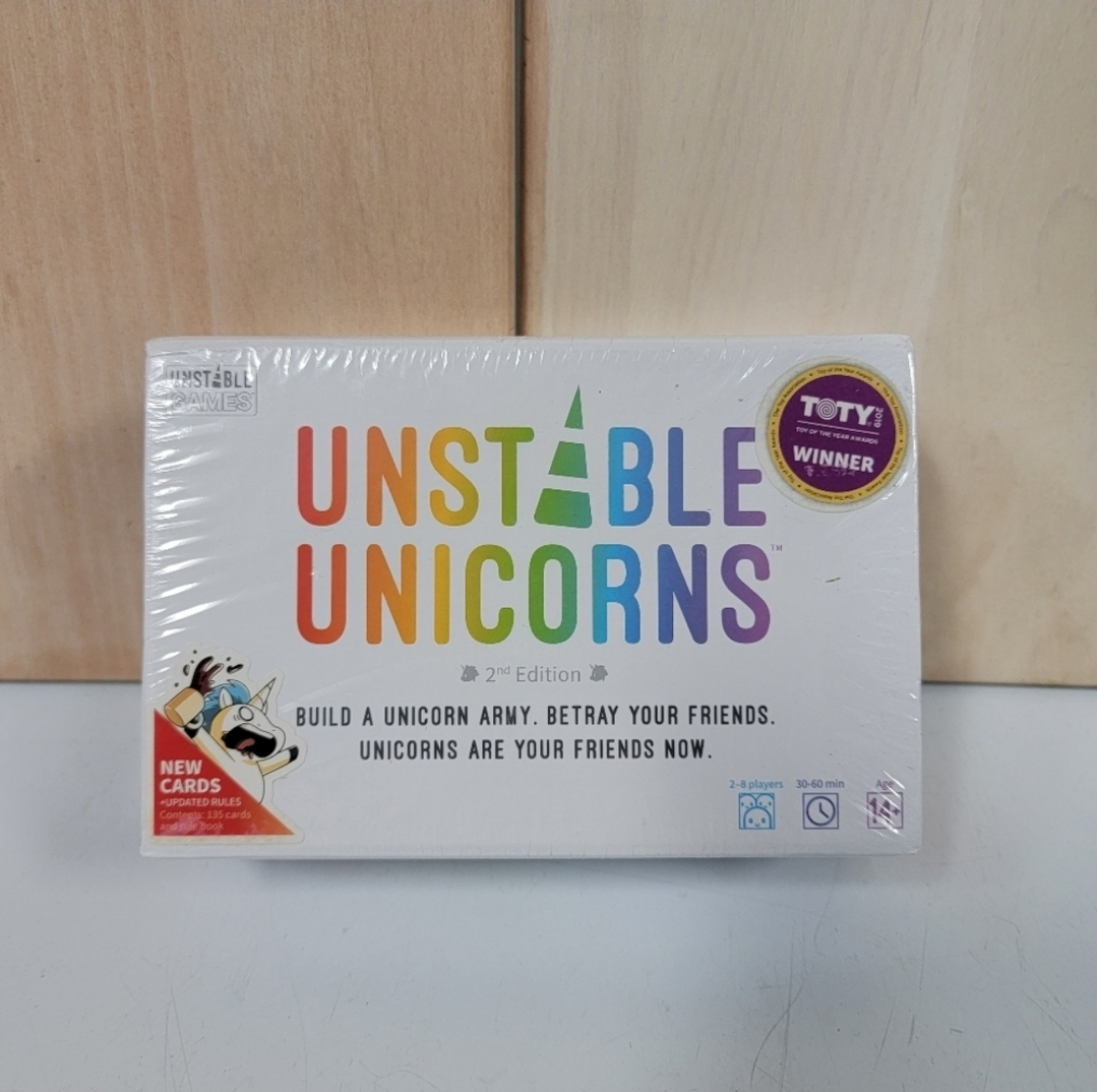 LTD TIME ONLY*FREE COPY*NEW SEALED Unstable Unicorns Card Game