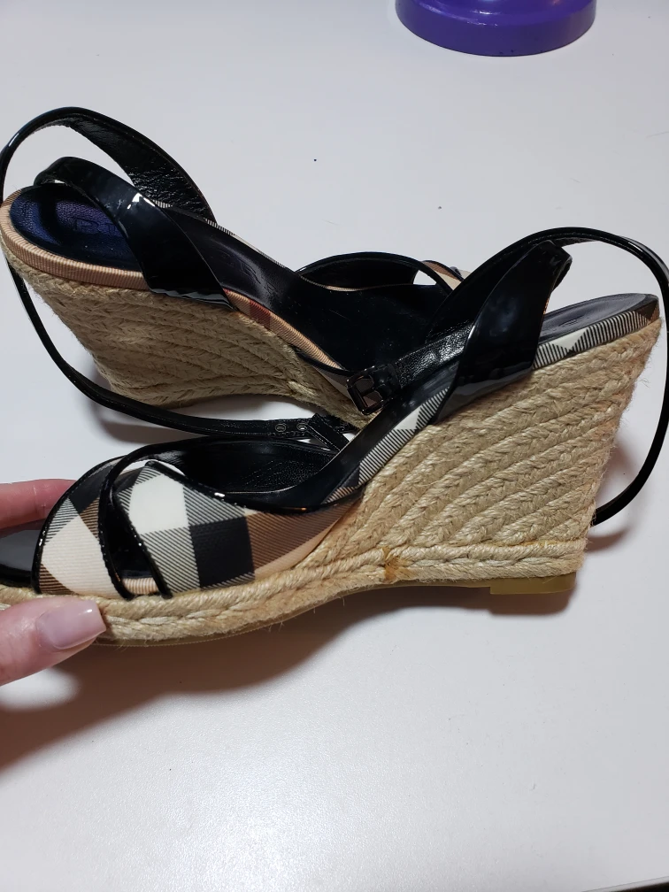 Burberry jute espadrille sandals size 38 image indicator(5)