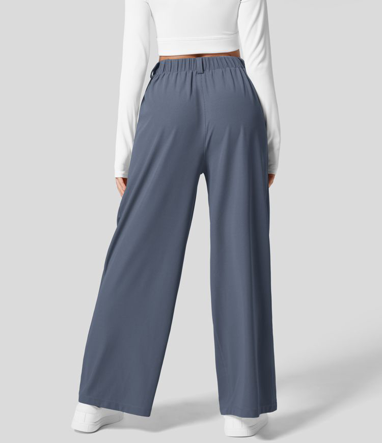 Halara High Waisted Wide Leg Palazzo Waffle Casual Pants - photo 3