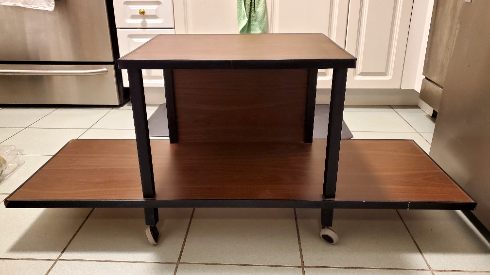 [Used] TV stand on wheels