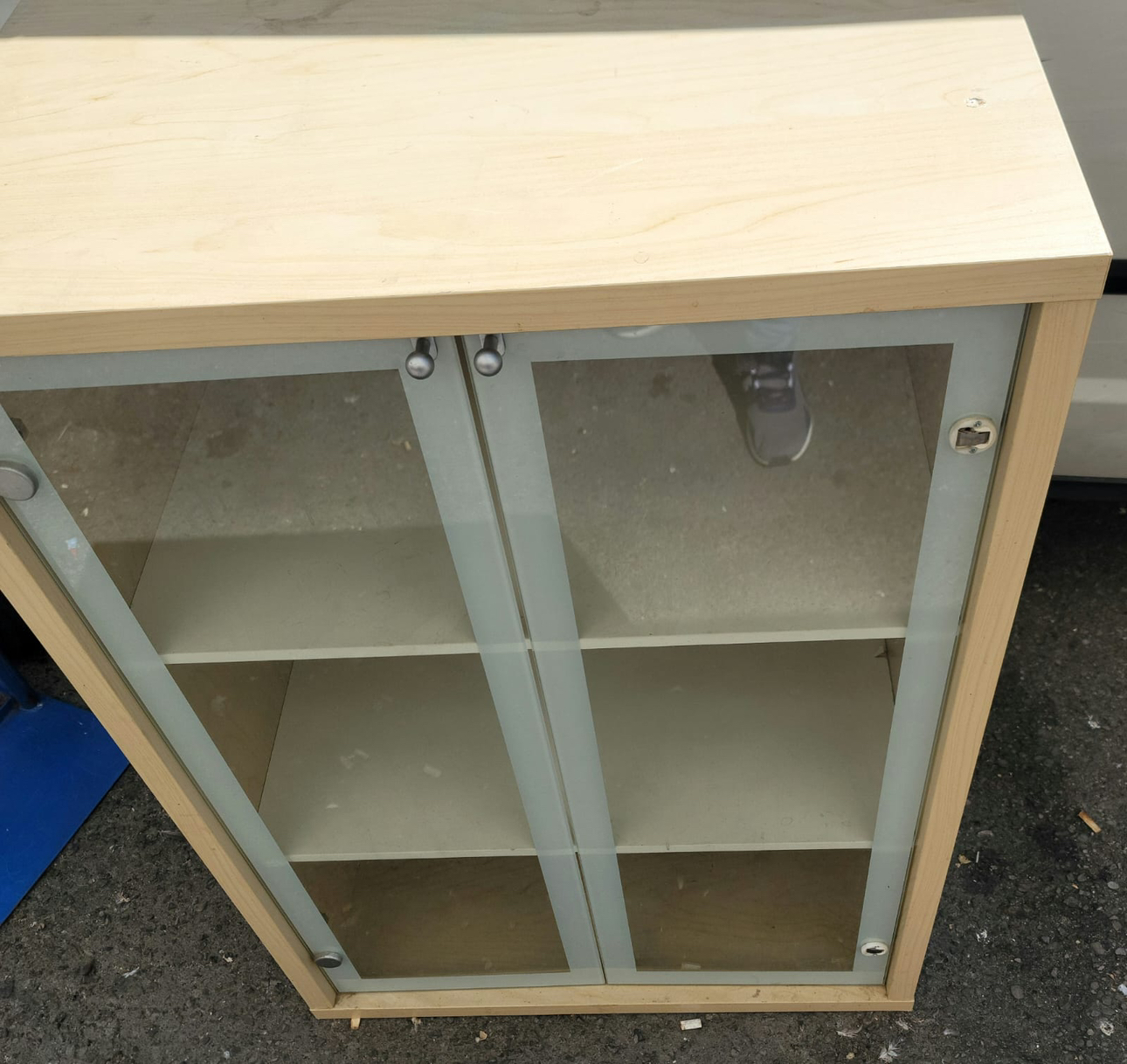 Glass door cabinet