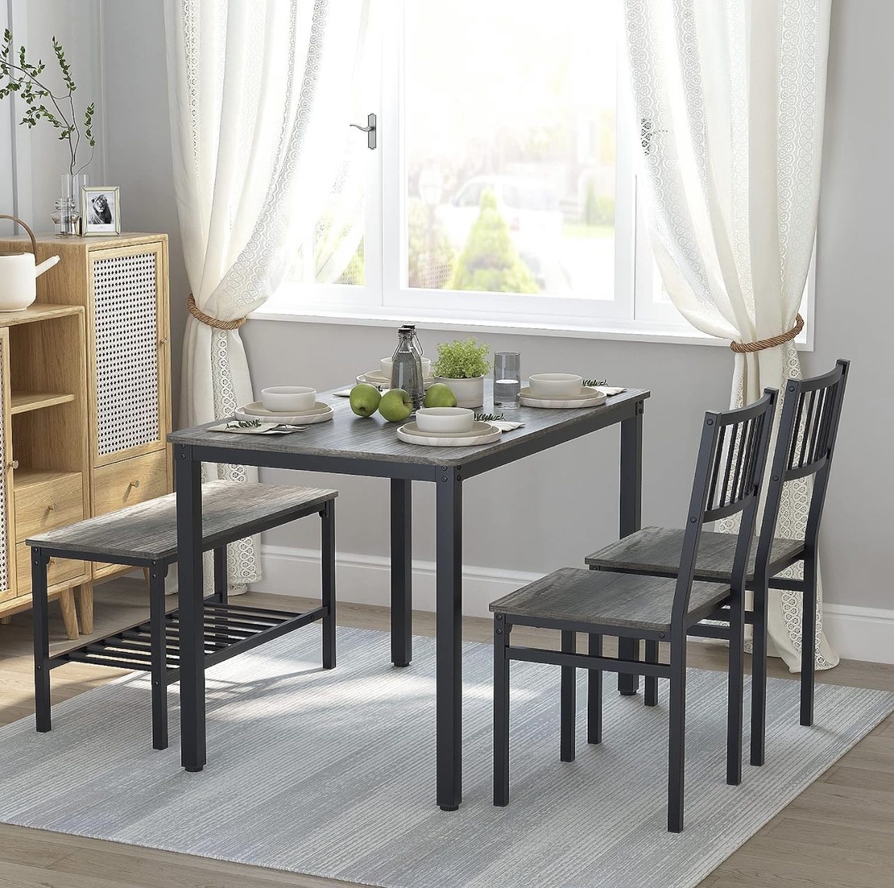 Table and Chairs Dining Set 4 Piece Set - photo 4