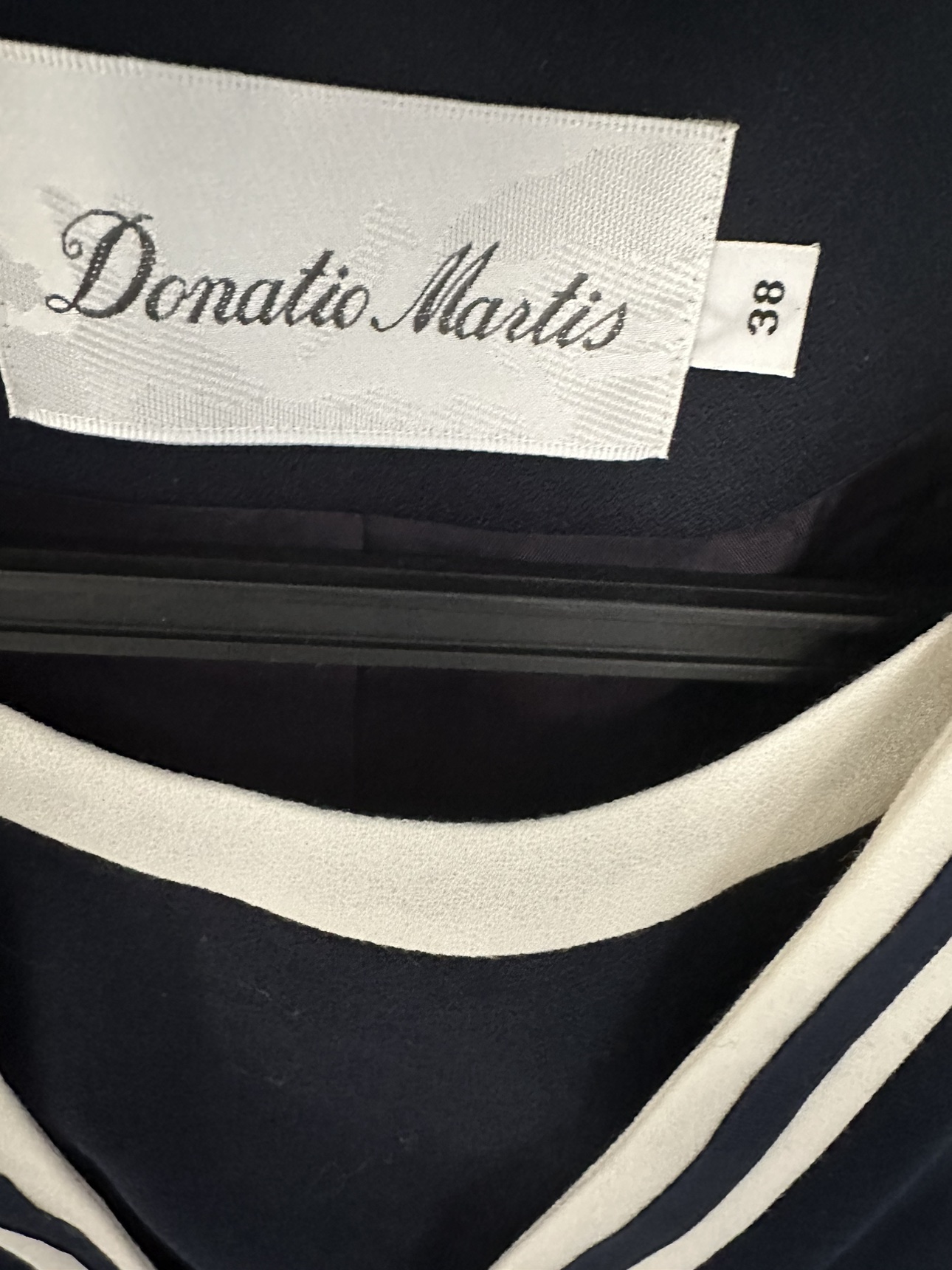 Navy Blue Elegant Wool w/white Bindings Ladies Suite image indicator(3)