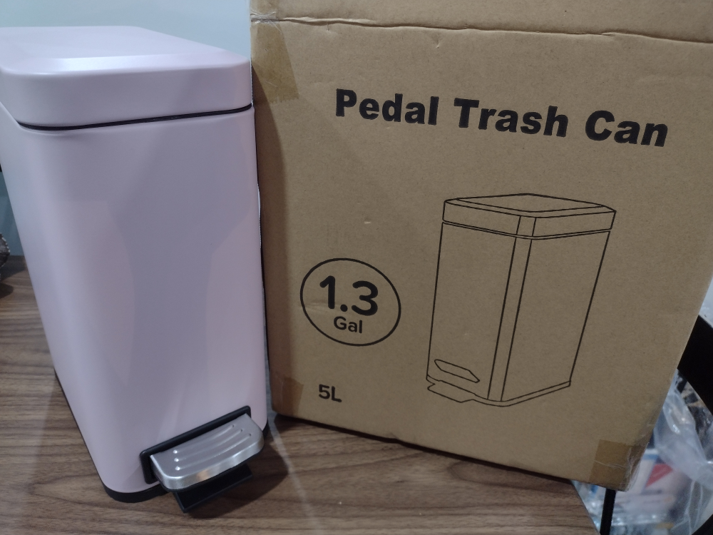 pedal trash can