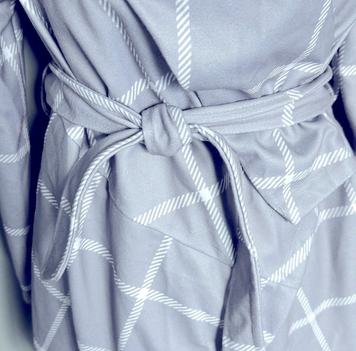 Kayaiv Asymmetric Women's Coat Belted Wrap Oversize Coat, grey image indicator(4)