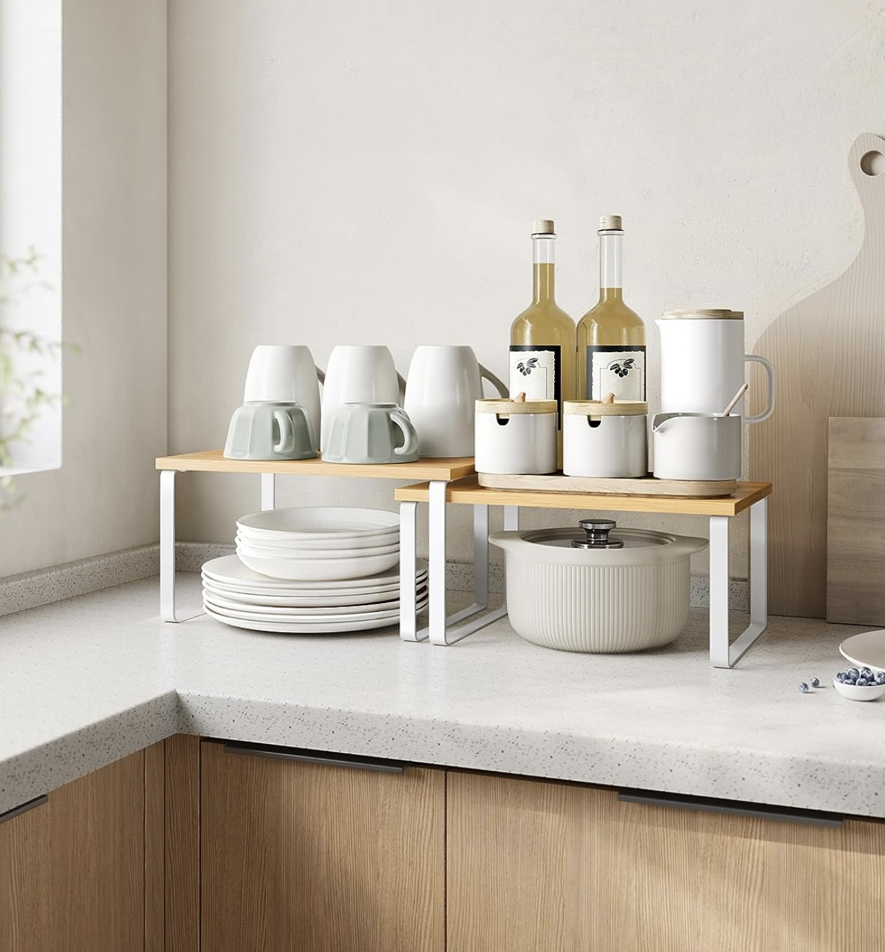 SONGMICS Cabinet Organizer Shelf