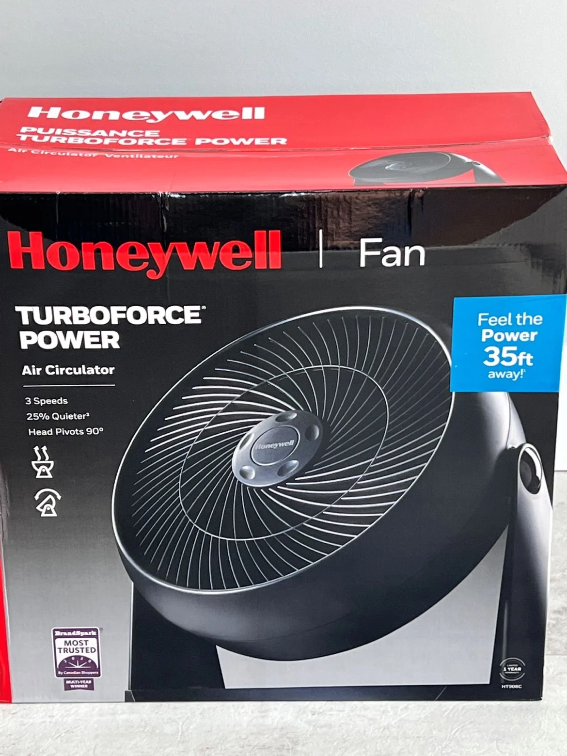 Honeywell Turboforce 35ft Power Fan - photo 2