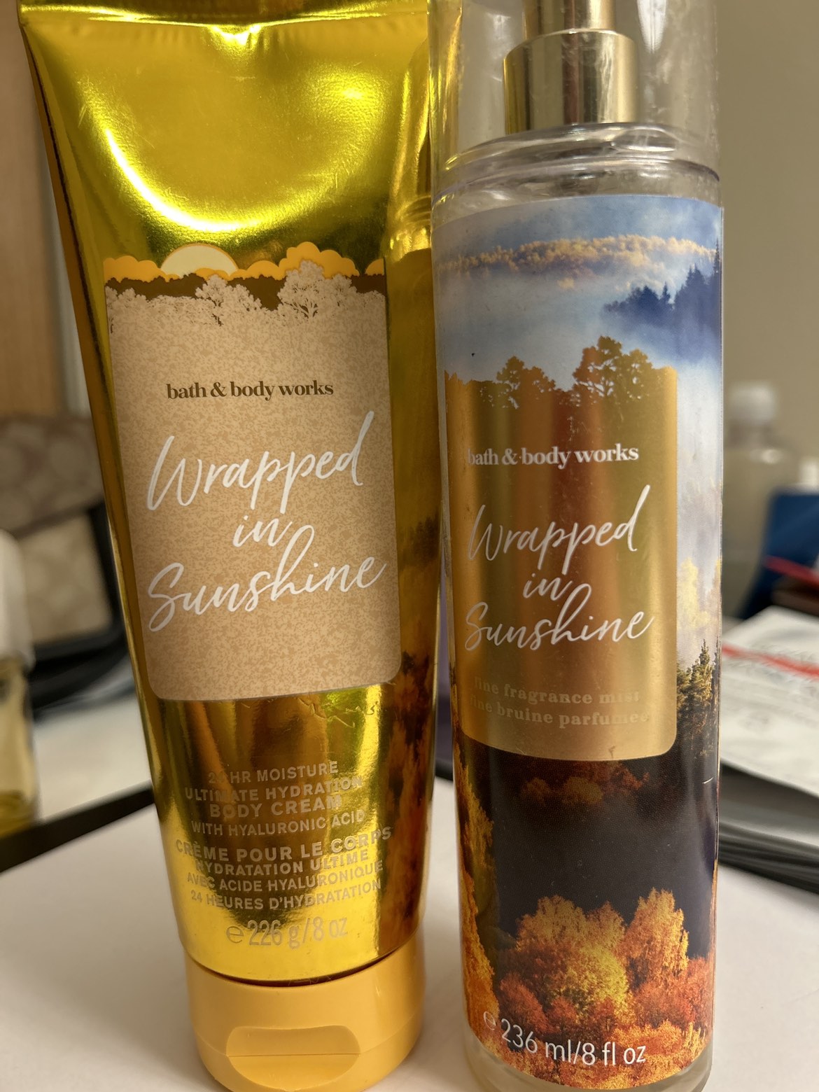 Bath and body Works lotion and mist