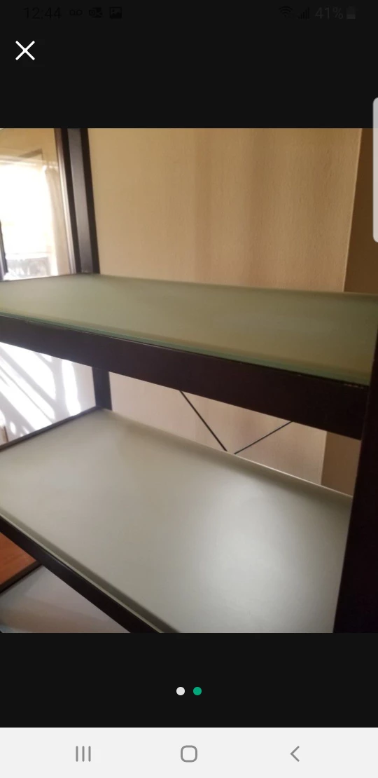 30" Bookcase with Cherry Finish  6 fixed shelves (4 are glass) - photo 2