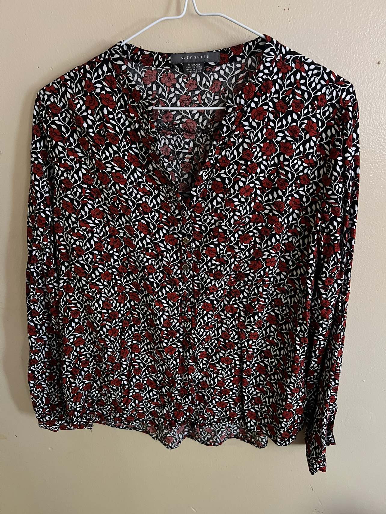v-neck blouse