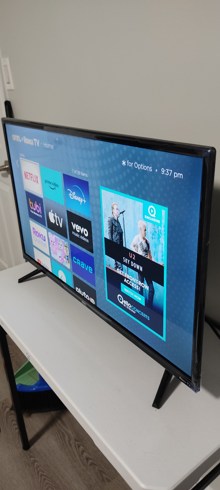 ONN 32" 1080P FHD ROKU TV - Like New - Only 1 Month Old! - photo 2