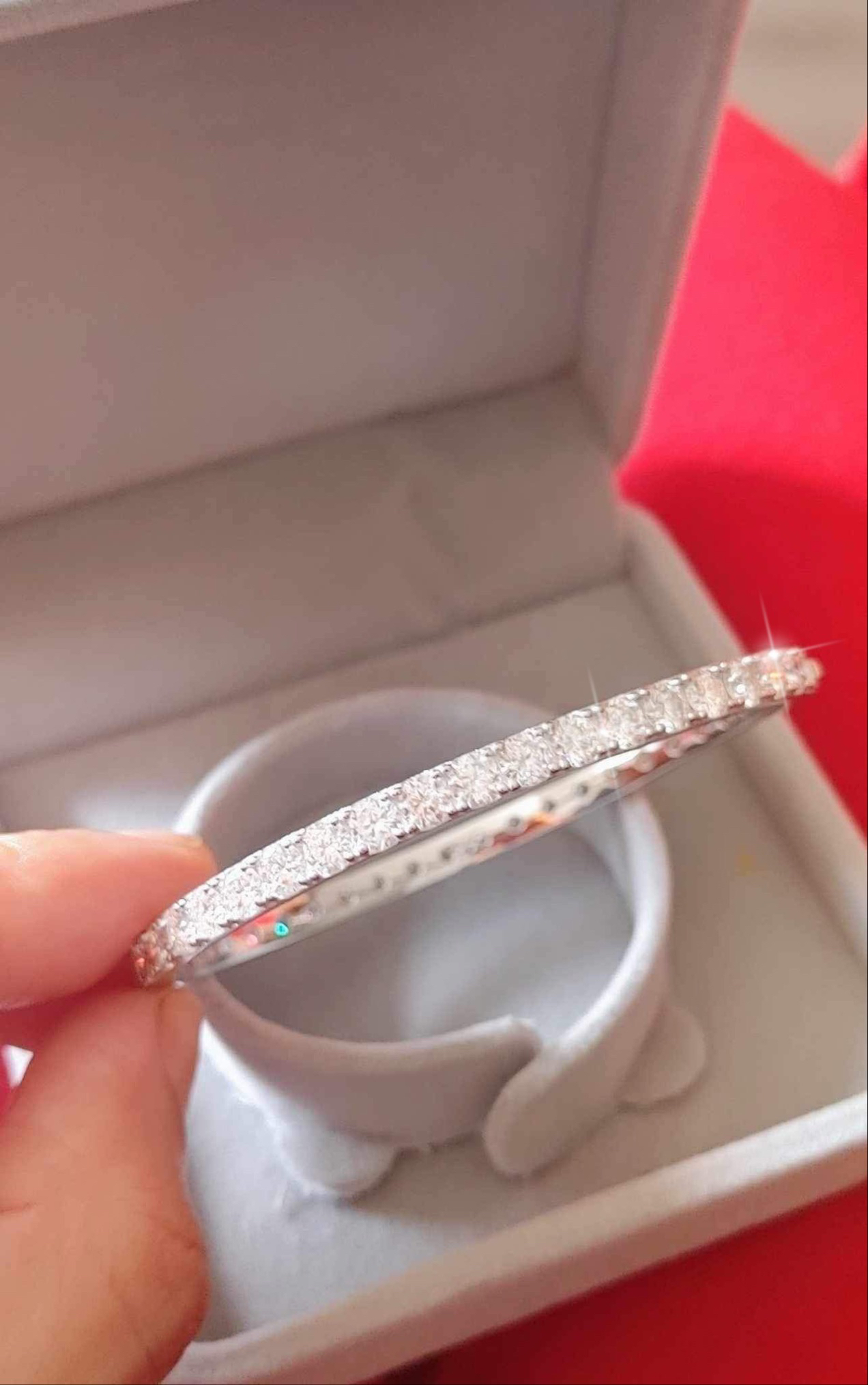 Brand new diamond bangle bracelet vvs1, d color thumbnail