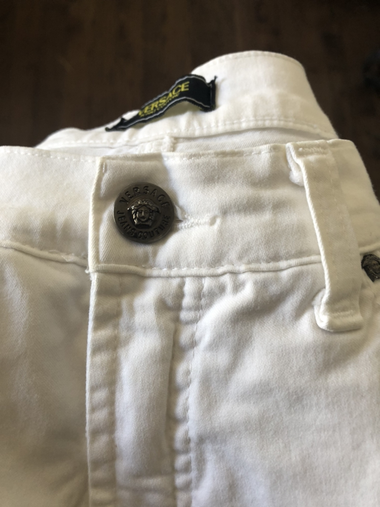 Vintage Versace White Jeans For Women size 29 image indicator(4)
