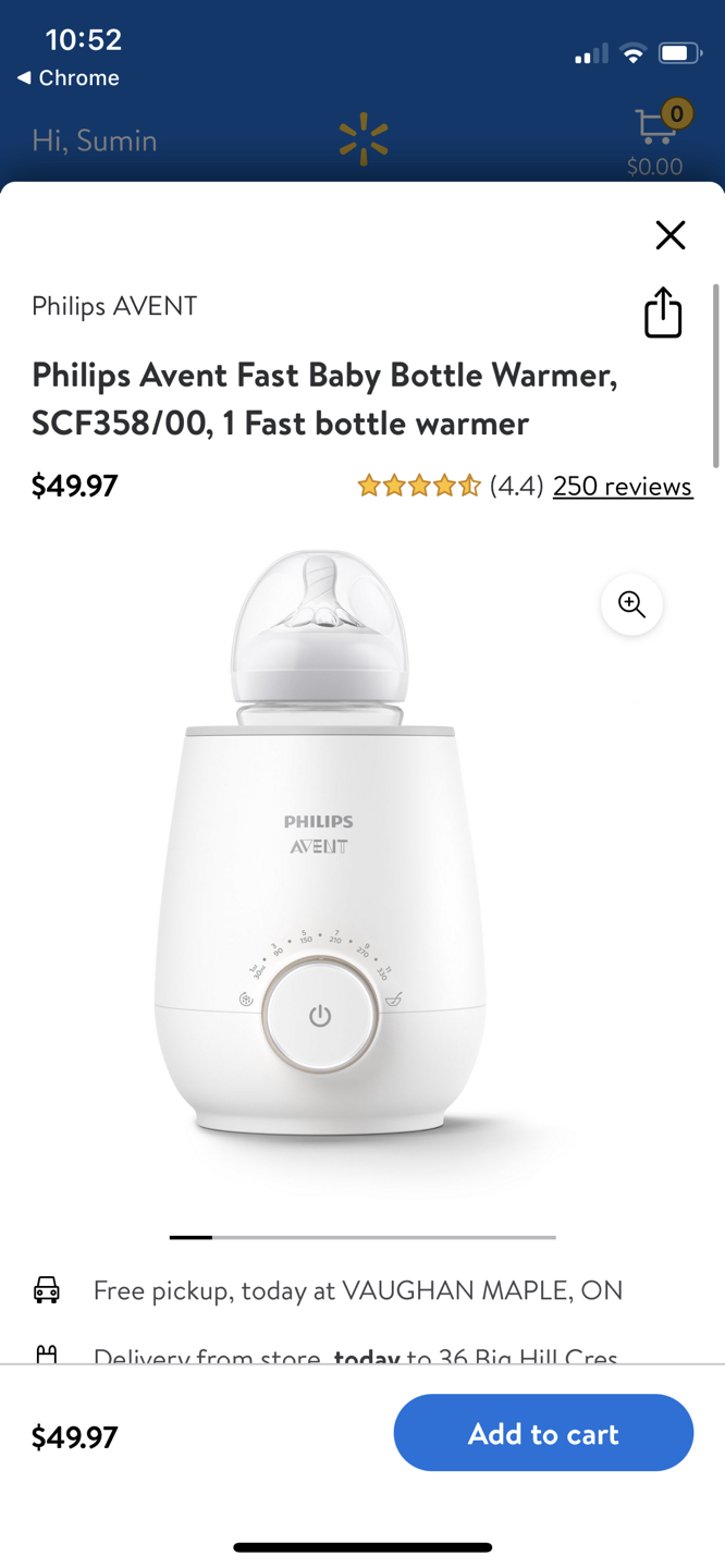 Avent fast bottle warmer