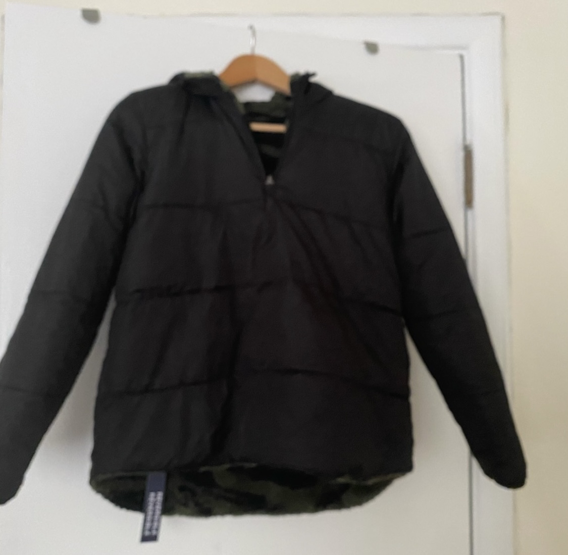 New Reversible Sherpa Half zip jacket size 12 image indicator(6)