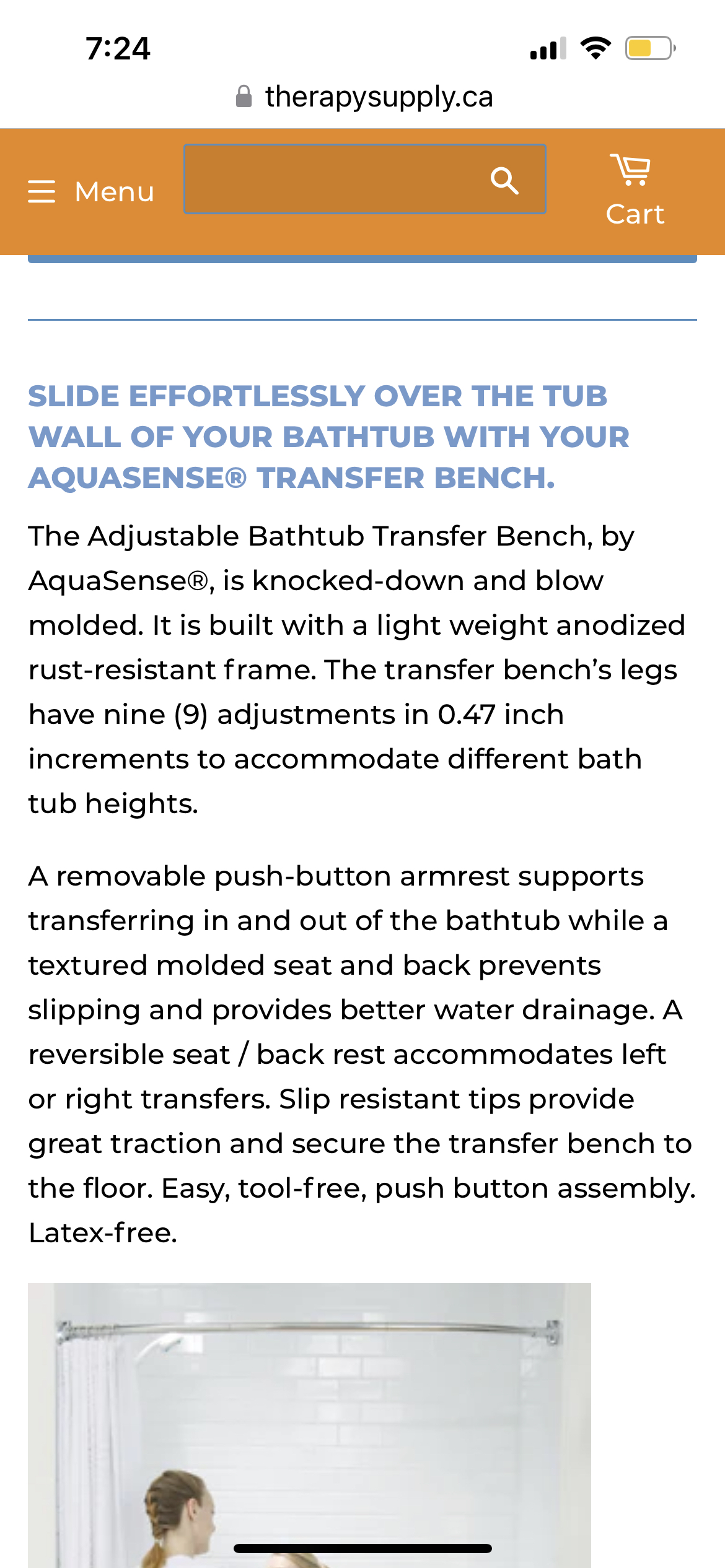 Brand new Aqua sense adjustable transfer bench image indicator(5)