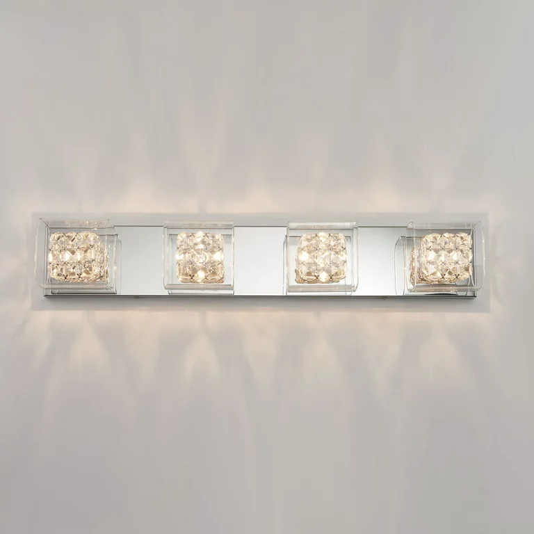 CRYSTAL CUBE 4-LIGHT VANITY LIGHT ( 2 set available) thumbnail