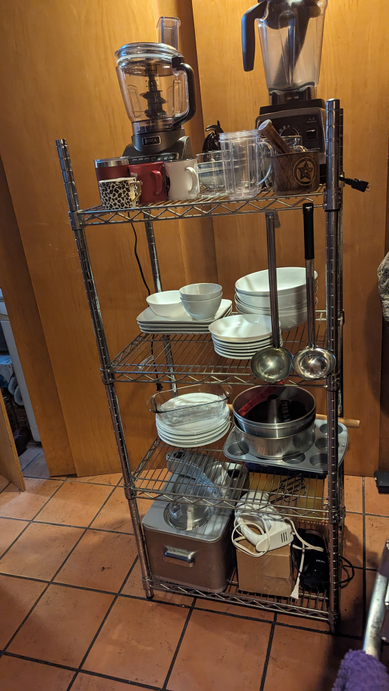 Commercial Metal shelving unit with 6 shelves thumbnail