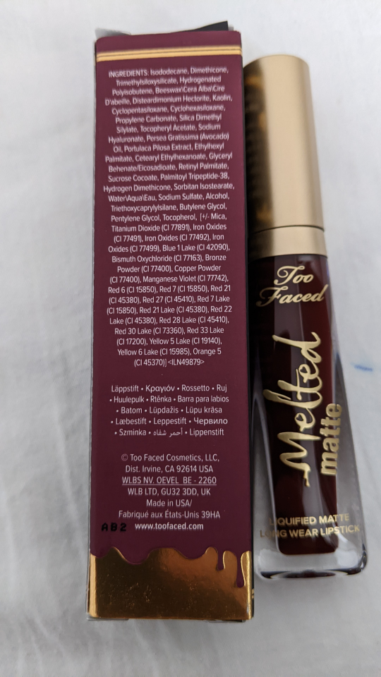 Too Faced  melted matte lipstick - photo 2
