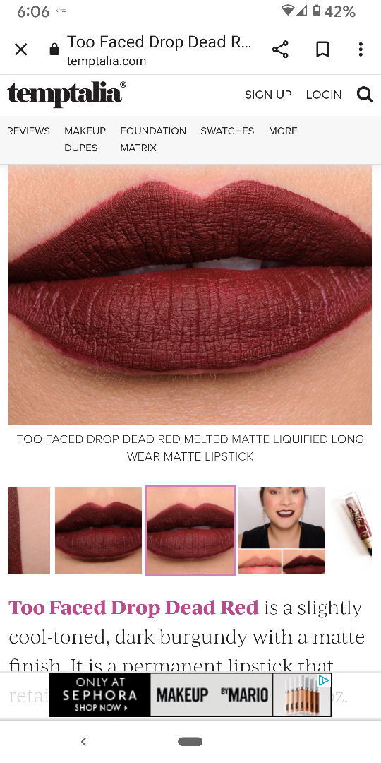Too Faced  melted matte lipstick - photo 5