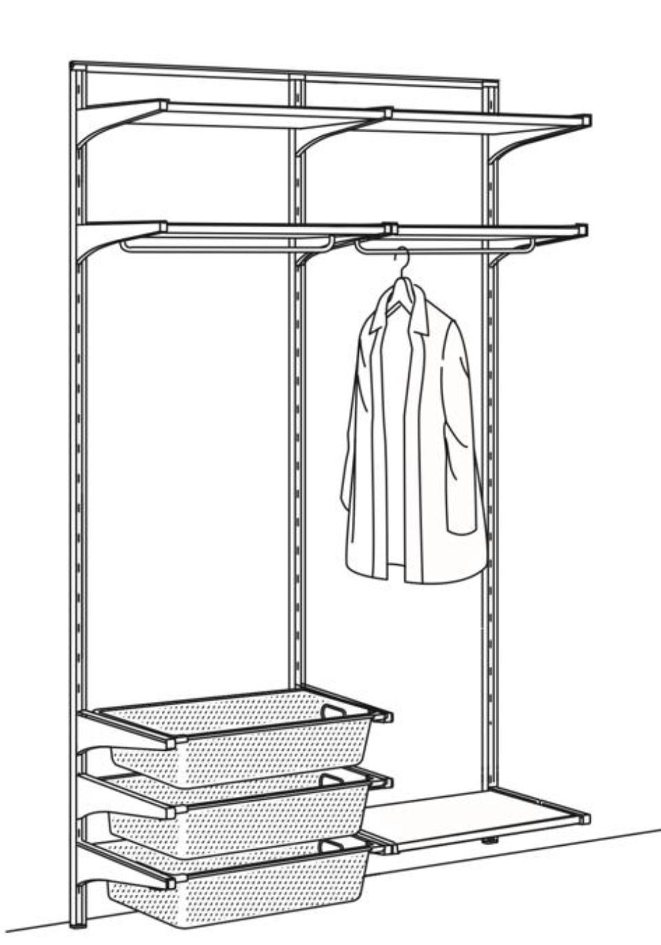Algot wardrobe organizer - photo 2