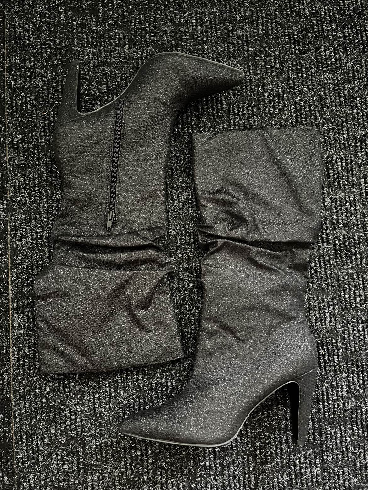 BRAND NEW Black Sparkly Boots