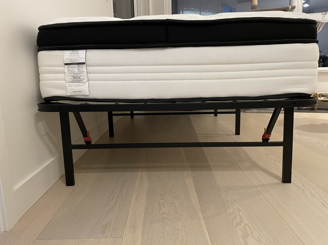 Twin mattress and bed frame - photo 3