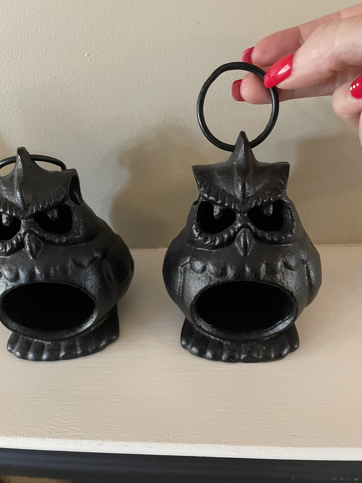 Pottery Barn owl lanterns - photo 2