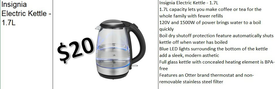 Insignia Electric Kettle