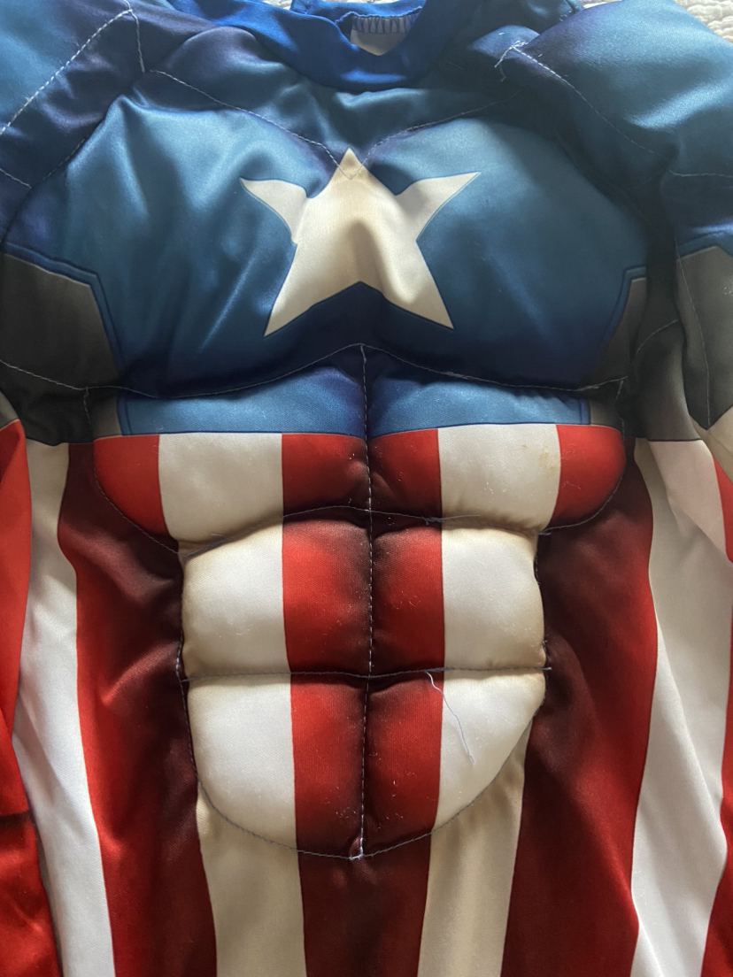 Marvel Avengers Captain America Child Muscle Shirt costume - photo 2