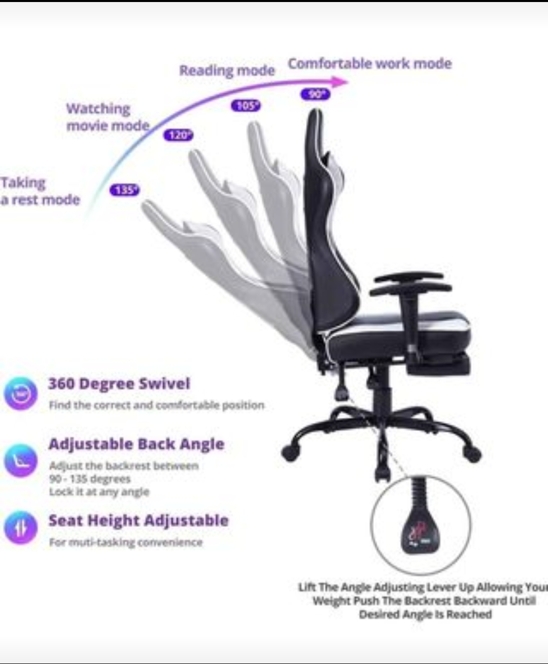 Von Racer Gaming chair - photo 5